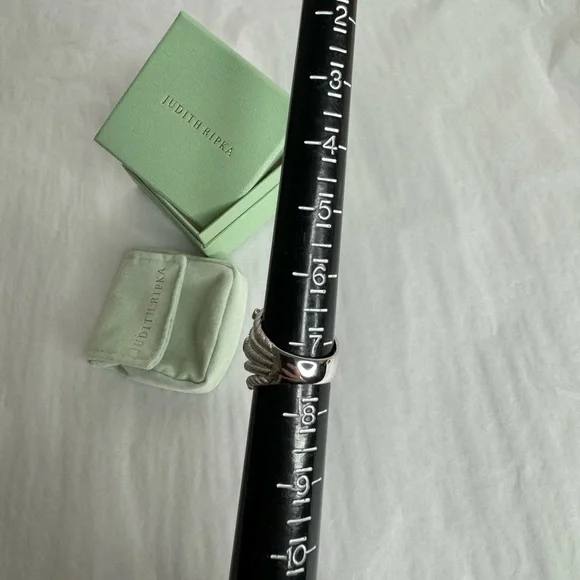 Judith Ripka Multi Band Ring Citrine Silver - Picture 4 of 7